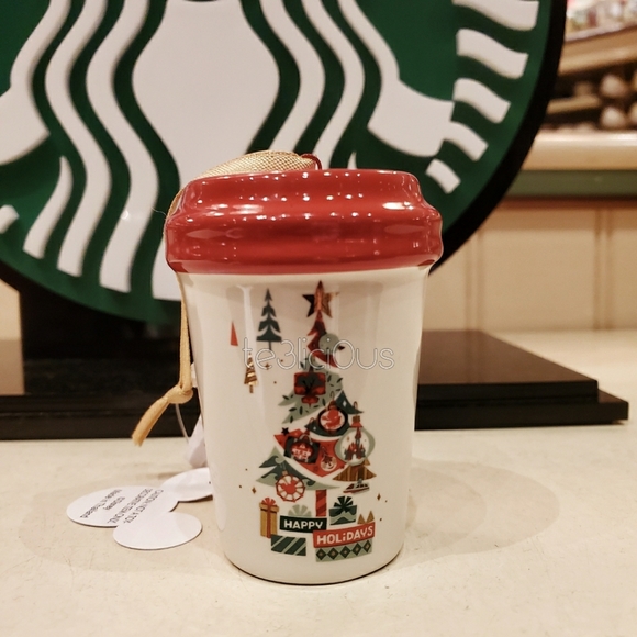 Disney Other - DISNEY STARBUCKS HAPPY HOLIDAY ORNAMENT